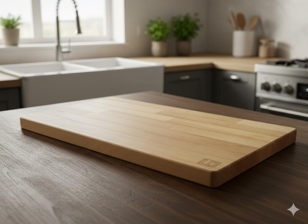 XXL Profesyonel Kesme Tahtası (Masif Kayın Ağacı) 30*56 cm